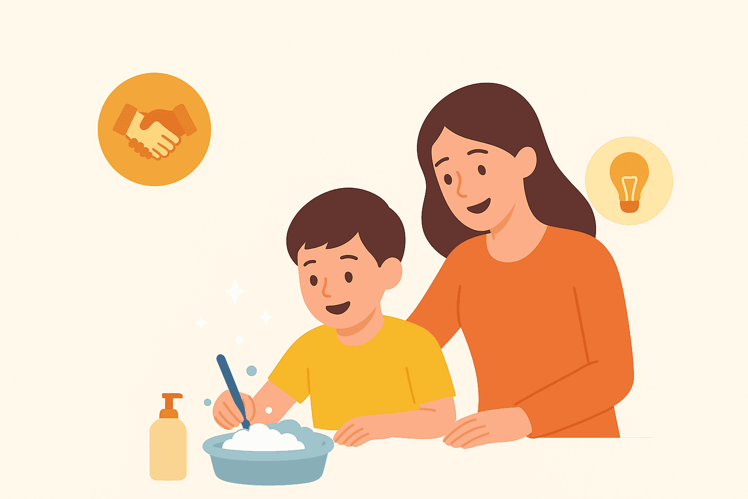 Cover Image for Cómo convertir las tareas del hogar en una escuela de valores